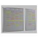 EICHNER Plánovací tabule Orga-Easy, výška 900 mm, pro DIN A5 ve formátu na výšku, šířka 535 mm, 