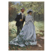 Obrazová reprodukce The Promenaders, or Claude Monet Bazille and Camille, 30 × 40 cm