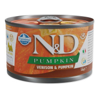 KONZERVA N&D DOG VENISON & PUMPKIN 140g