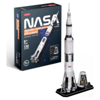 Cubicfun Puzzle 3D Zvířecí kamarádiollo Saturn V Rocket 136 dílků