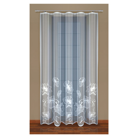 Dekorační žakárová záclona s řasící páskou LILIAN 250 bílá 200x250 cm MyBestHome MyBestHome PRO
