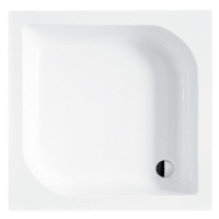 BESCO Čtvercová sprchová vanička ARES 90 x 90 x 15 cm, bez nožiček a bez panelu