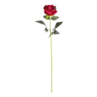 Umělá květina Růže 76 cm, růžová