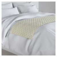 Dekoria Hotelový přehoz na postel- běhoun Velvet, smetanově bílá, 200 x 60 cm, Velvet, 704-10