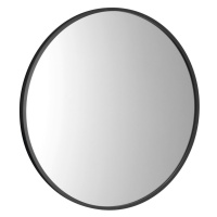 NOTION SLIM kulaté zrcadlo v rámu ø 40cm, černá mat NT400