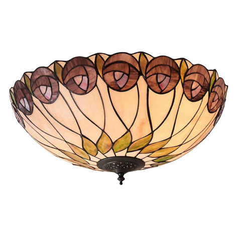 Endon 64173 - Stropní svítidlo HUTCHINSON 2xE27/60W/230V pr. 50 cm 64173