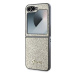 Guess PC/TPU Glitter Flakes Metal Logo Zadní Kryt pro Samsung Galaxy Z Flip6 Gold