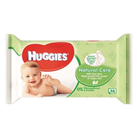 Huggies Natural Care vlhčené ubrousky 56 ks