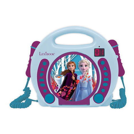 Lexibook Přenosný CD přehrávač Disney Frozen se 2 mikrofony