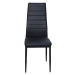 Jídelní židle SIGMA— kov / ekokůže, černá