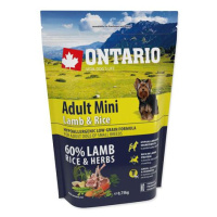 ONTARIO Dog Adult Mini Lamb & Rice 0,75 kg