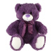 Teddies Medvěd s mašlí plyš 50cm fialový v sáčku 0+