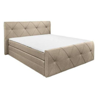 Boxspring postel CALGARY hnědá 180x200 cm