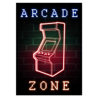 Ilustrace Arcade Zone, 30x40 cm