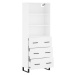 vidaXL Skříň highboard bílá 69,5 x 34 x 180 cm kompozitní dřevo