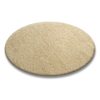 Dywany Lusczow Kulatý koberec SHAGGY Hiza 5cm česnekový