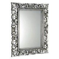 SAPHO SCULE zrcadlo ve vyřezávaném rámu 70x100cm, stříbrná IN156