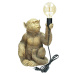 Dekoria Stolní lampa Gold Monkey výška 36cm, 25,5 x 23,5 x 36 cm