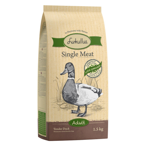 Lukullus Single Meat jemná kachna (bez obilovin) - 4 x 1,5 kg