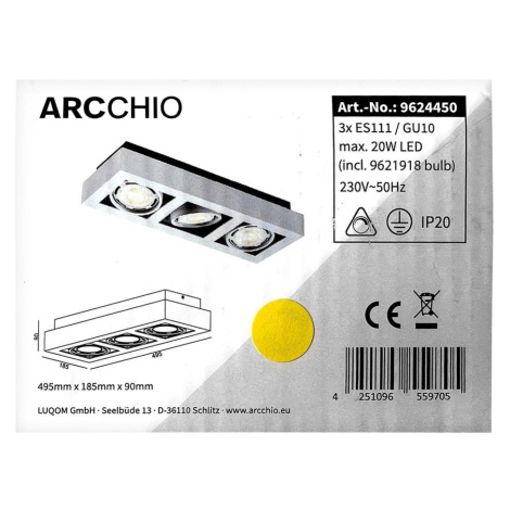 Arcchio Arcchio - LED Stropní svítidlo RONKA 3xGU10/11,5W/230V