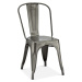 Světle šedé kovové jídelní židle v sadě 2 ks Korona – Furnhouse