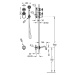 TRES-CLASIC 24235201LV Termostatický podomítkový vanový set - Zestárlá mosaz