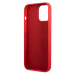 Lacoste Liquid Silicone Glossy Printing Logo Kryt pro iPhone 13 Pro Red