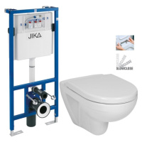 předstěnový instalační systém bez tlačítka + WC JIKA LYRA PLUS + SEDÁTKO DURAPLAST SLOWCLOSE H89