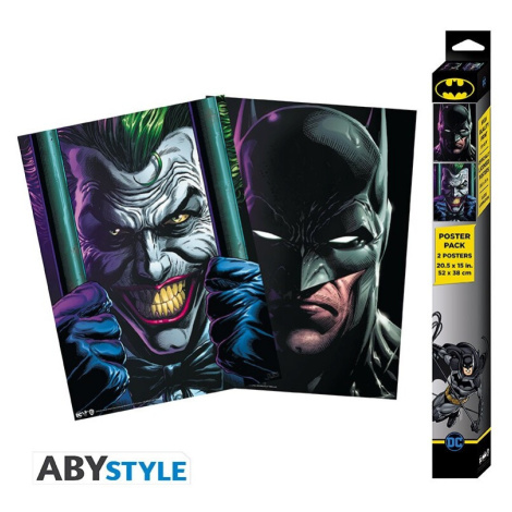 Set 2 plakátů DC Comics - Batman & Joker (52x38 cm) Abysse