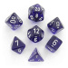 Sada kostek Chessex Translucent Purple/White Polyhedral 7-Die Set