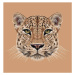 Fotografie Illustrative Portrait of Leopard, ant_art, 40 × 40 cm