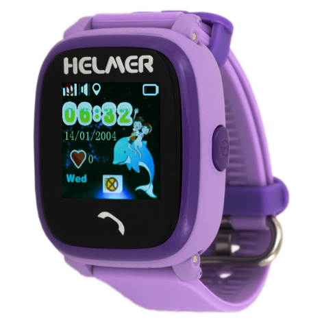 Helmer Chytré dotykové hodinky s GPS lokátorem LK 704 fialové dörner + helmer