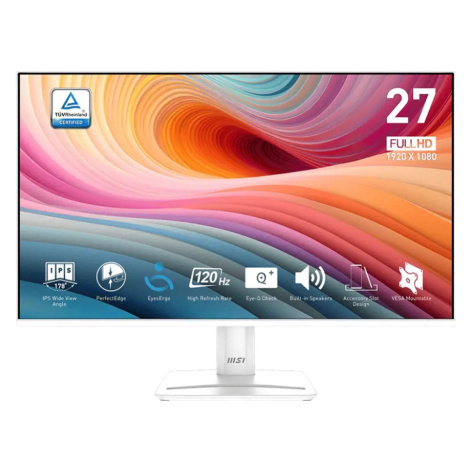 MSI Pro/MP275W E2/27"/IPS/FHD/120Hz/1ms/Bílá/3R