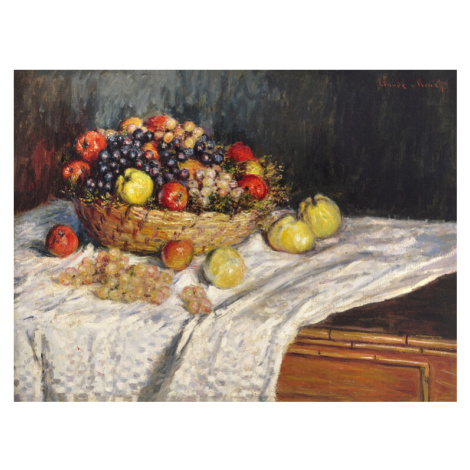 Obrazová reprodukce A Bowl of Apples (1880), Claude Monet, 40 × 30 cm