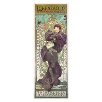 Obrazová reprodukce Lorenzaccio, Alfons Mucha, 21.8 × 60 cm