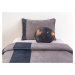 Ložní set na postel 120x200cm nebula - šedá/modrá