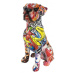 Dekorační soška Graffiti pes, 20 cm