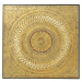KARE Design Obraz plastika Geometric Circle Gold 120x120cm