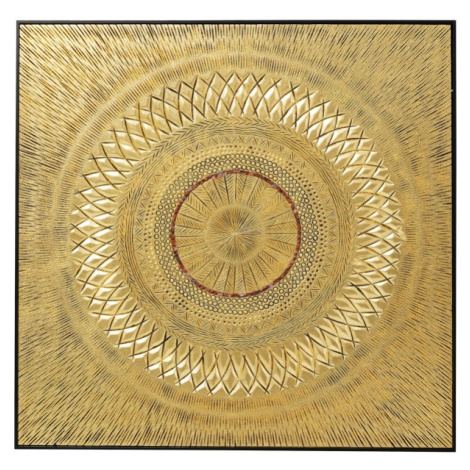 KARE Design Obraz plastika Geometric Circle Gold 120x120cm