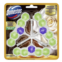 DOMESTOS Aroma Lux White Rose & Tea Tree Oil WC blok 3 x 50 g