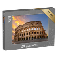 puzzle 2000 dílků „Koloseum při východu slunce, Řím, Itálie“