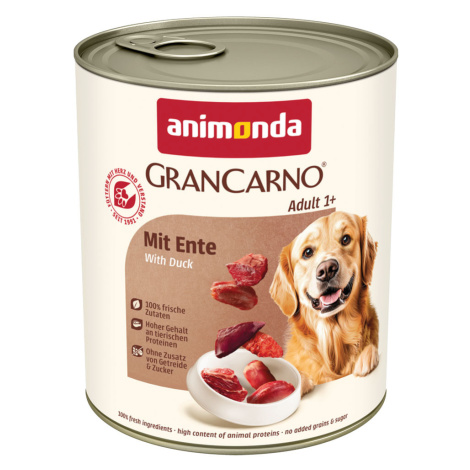 Animonda GranCarno Original Adult 6 x 800 g - s kachnou