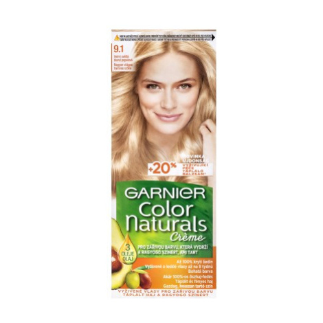 Garnier Color Naturals permanentní barva na vlasy 9 .1 velmi světlá blond popelavá, 60 +40 +12 m