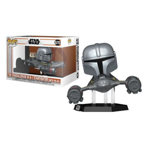 Funko Pop! Rides Star Wars The Mandalorian The Mandalorian in N1 Starfighter with R5 D4 670