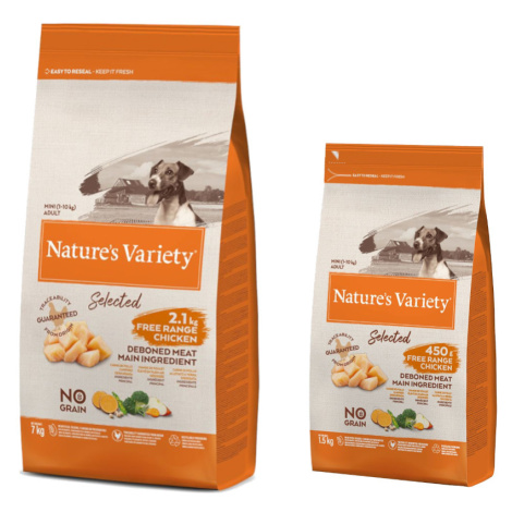 Nature's Variety Mini 7,5 kg + 1,5 kg zdarma - Adult kuřecí z volného chovu Nature’s Variety