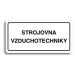 Accept Piktogram "STROJOVNA VZDUCHOTECHNIKY" (160 × 80 mm) (bílá tabulka - černý tisk)