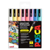 Akrylové popisovače POSCA, PC-3M - 8 pastelových barev