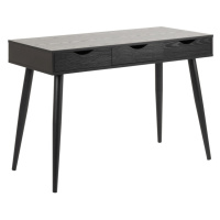 Dkton Designový psací stůl Nature 110cm jasan - černý