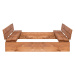 Tomido Dětské dřevěné pískoviště s lavičkami 150x150cm