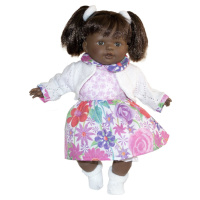 TYBER Anna černoška plačící panenka s dudlíkem, vel. S 38 cm
